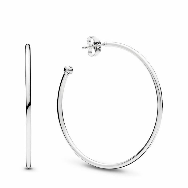 Cercei Rotunzi Pandora Hoops Of Versatility Argint (QWf8M5jn)